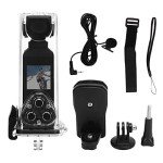 4K Waterproof Handheld Action Camera with Mic Clip