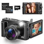 4K 48MP Autofocus Vlogging Camera with Flip Screen