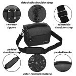 UBORSE Anti-Shock DSLR Camera Bag with Strap