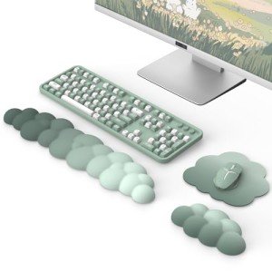 MoKo Ergonomic Cloud Wrist Rest for Keyboard & Mouse