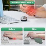 MoKo Ergonomic Cloud Wrist Rest for Keyboard & Mouse