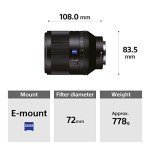 Sony 50mm f/1.4 Zeiss Lens for E Mount