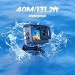 CAMWORLD 4K Action Camera with Dual Screens & Accessories