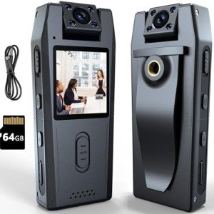 LX-VIECKDUN 1080P Night Vision Wearable BodyCam