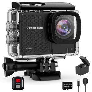 4K Waterproof Action Camera with Accessories Bundle