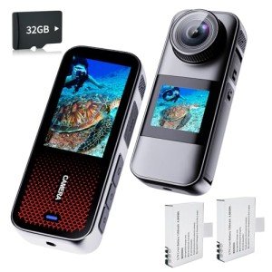 Xilecam Dual Screen Waterproof Action Camera Bundle