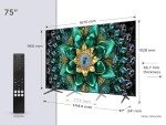 TCL 75" 4K HDR Mini LED Smart TV
