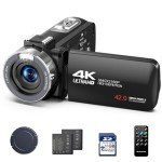 FIREFOTO 4K Camcorder with 18x Zoom & 32GB Card