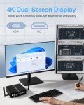 ESIMOER Fanless Mini PC with Dual Display