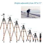 Victiv 72-Inch Lightweight Aluminum Tripod for Cameras