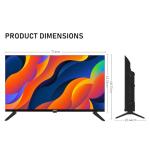 XUW 32-Inch HD Smart TV with Borderless Design