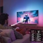 Philips 50" 4K QLED Smart TV with Ambilight