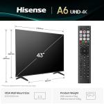 Hisense 43" 4K Smart TV with AI Features