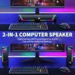 EnjoyNest Desktop Gaming Speakers with Subwoofer