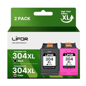 LIFOR 304XL Ink Cartridges Combo for HP Printers