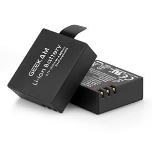 GeeKam Action Camera 2-Pack Rechargeable Batteries