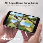 AOSU 2K Wireless Outdoor Security Camera Kit