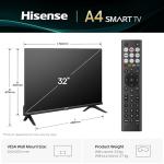 Hisense 32" HD LED Smart TV with Dolby Audio