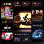 Hisense 43" QLED Smart AI TV - 4K, Dolby Vision