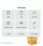 FLYCOAY 10.4" Android 14 Tablet with Keyboard