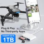 Apple MFi Certified 4-in-1 SD Card Reader