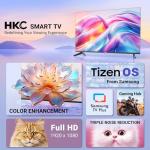 HKC 40" FHD Smart TV with Dolby Audio