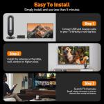 Indoor TV Aerial with 560+ Miles Signal Booster