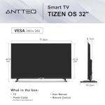 Antteq 32 Inch Smart TV with Dolby Audio