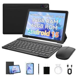 Freeski 10-Inch Android 14 Tablet with Keyboard & Case
