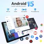 Freeski 10-Inch Android 14 Tablet with Keyboard & Case