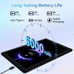 Freeski 10-Inch Android 14 Tablet with Keyboard & Case