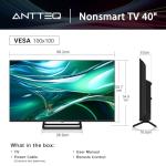 Antteq 40" FHD LED TV with Dolby Audio
