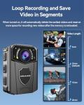 CAMMHD Z3 1440P Waterproof Body Camera with Audio