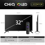 CHiQ 32" Smart QLED TV with ROKU