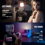 NEEWER 360° RGB Video Light with Cold Shoe Mounts