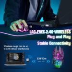 VersionTECH Wireless Gaming Mouse with LED Lights