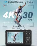 4K 64MP Digital Camera with 32G SD Card