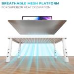 BONTEC Adjustable Monitor Riser with Mesh Platform