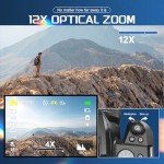 64MP 4K DSLR Camera with 3” Flip Screen