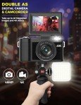 4K 48MP Autofocus Vlogging Camera with Flip Screen