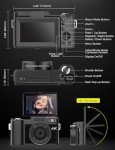 4K 48MP Autofocus Vlogging Camera with Flip Screen