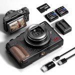 NBD 4K 56MP Compact Vlogging Camera with Flip Screen