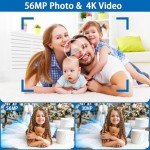 Nolansend 4K 56MP Autofocus Vlogging Camera