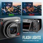 NBD 4K 56MP Compact Vlogging Camera with Flip Screen