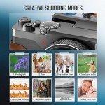 NBD 4K 56MP Compact Vlogging Camera with Flip Screen