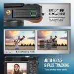 NBD 4K 56MP Compact Vlogging Camera with Flip Screen