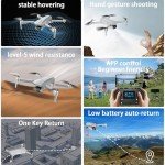 4K Camera Drone for Beginners with Dual Batteries