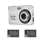 Andoer 1080P Compact Camera with Rechargeable Batteries
