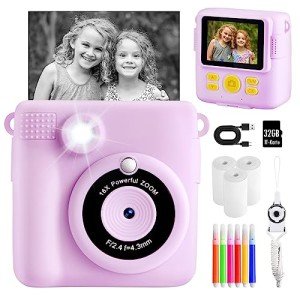 HD Instant Camera for Kids with Photo Paper