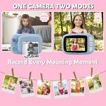 Misilmp Instant Digital Camera for Kids - Blue
